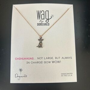 Chihuahua Pendant Necklace. New.